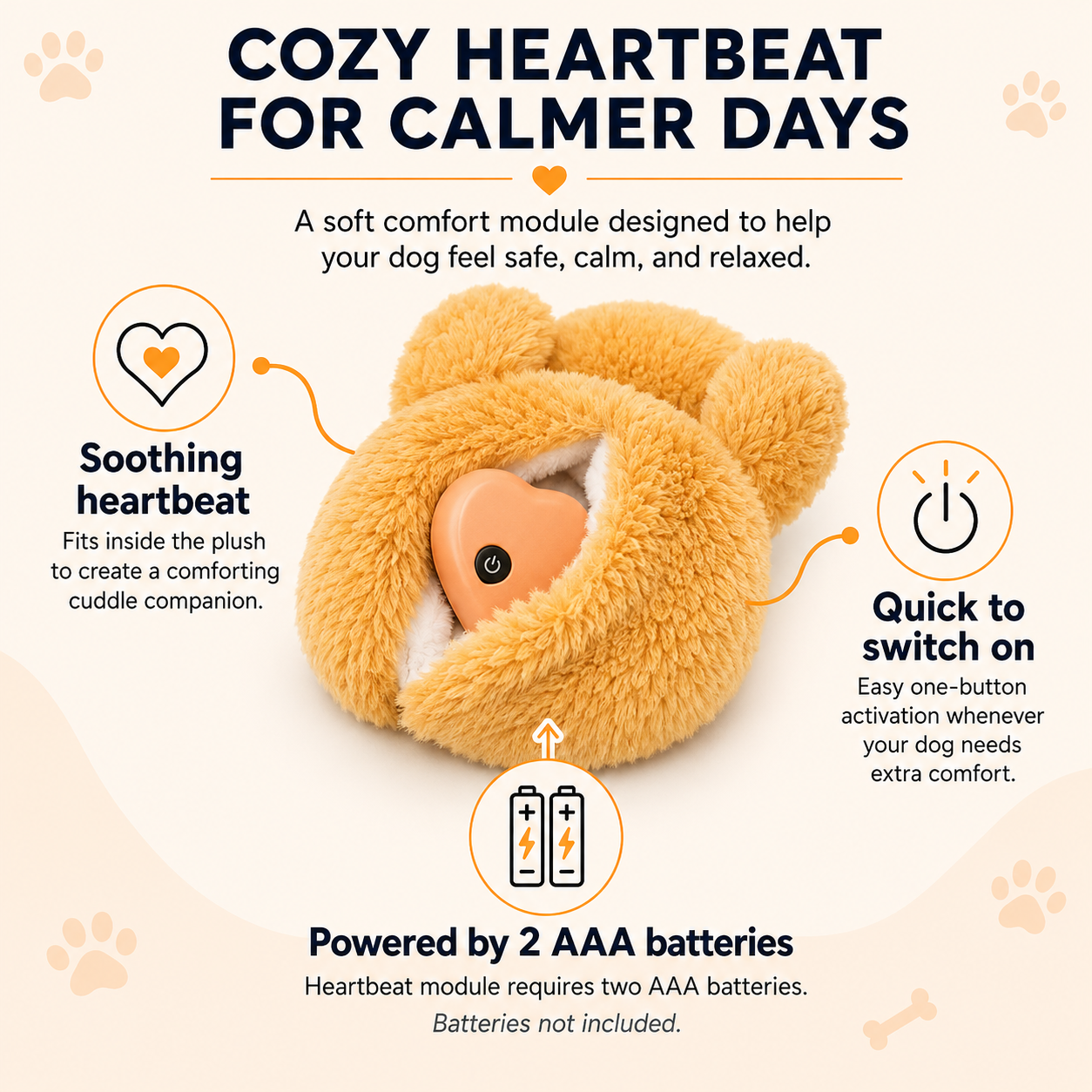 Snuglioco Heartbeat Comfort Plush